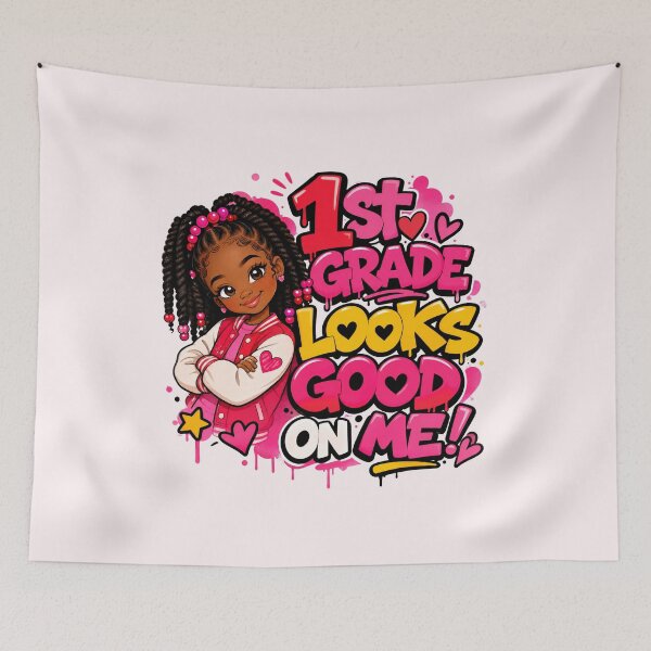 Item preview, 1st Grade Looks Good On Me – Black Girl Back to School designed and sold by MomParentADHD.