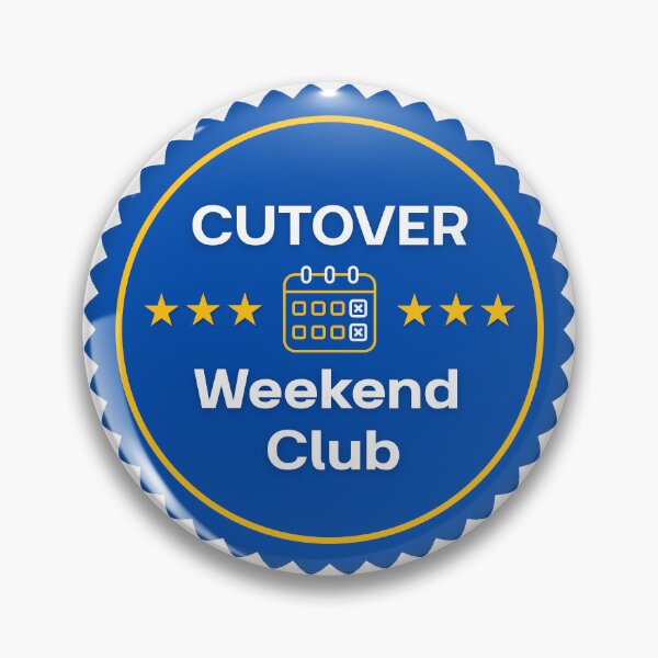 Item preview, Cutover Weekend Badge Gift for Team Coworkers designed and sold by HypercareClub.