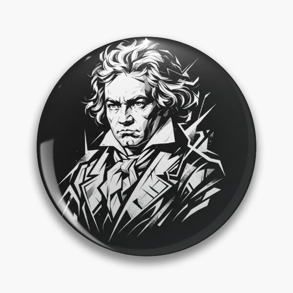 Item preview, Ludwig van Beethoven Portrait Black And White designed and sold by Owcomm.