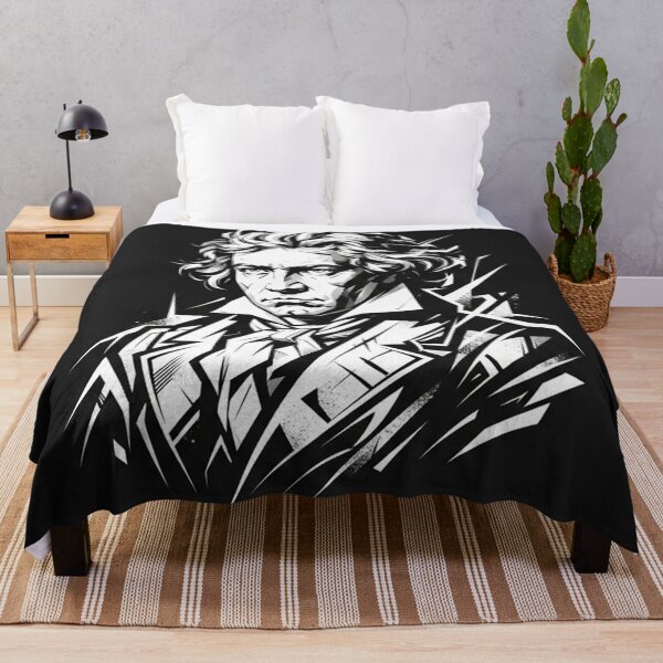 Item preview, Ludwig van Beethoven Portrait Black And White designed and sold by Owcomm.