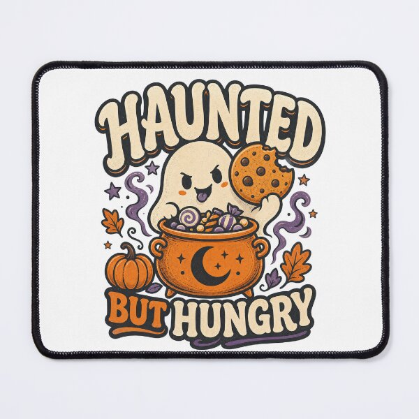 Item preview, Haunted But Hungry Funny Halloween Ghost designed and sold by Zenith Design.