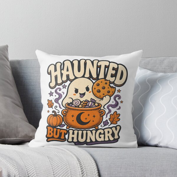 Item preview, Haunted But Hungry Funny Halloween Ghost designed and sold by Zenith Design.