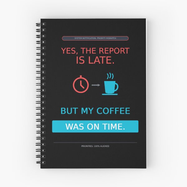 Item preview, The Report Is Late But Coffee Was On Time | Funny Office Mug designed and sold by Corpoheroes.