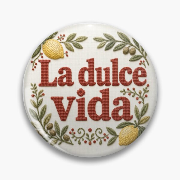 Item preview, La Dulce Vida Embroidery Style Lemon Design designed and sold by HappyOops.