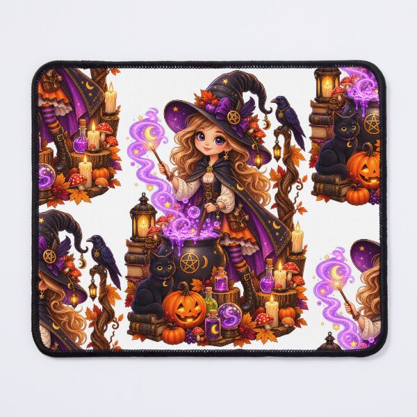 Item preview, Magical Halloween Witch – Cute Potion Brewing Design designed and sold by Clothes With Smiling Animals Walt Gral.