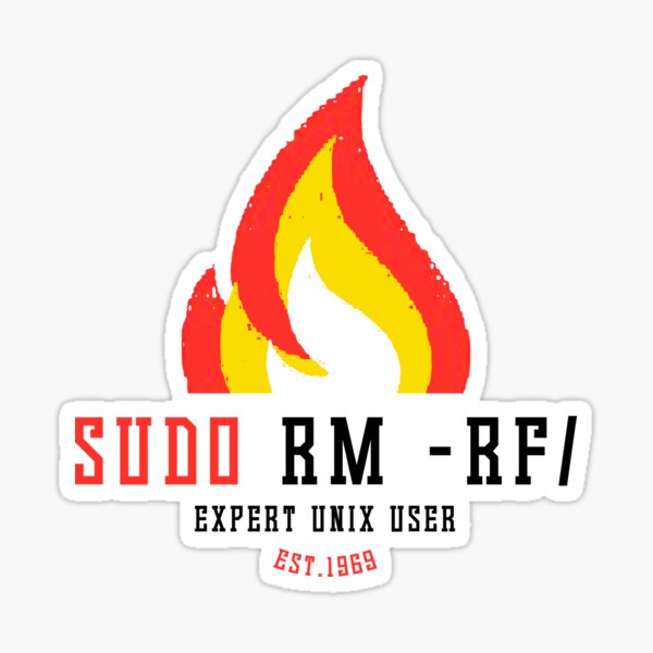 Item preview, sudo rm -rf/ designed and sold by WCP Store.