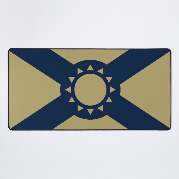 Artikelvorschau, Vereinfachte Florida-Flagge in Blau und Bronze entworfen und verkauft von Karate Octopus.