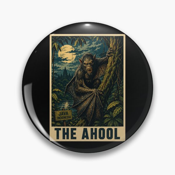 Item preview, The Ahool Cryptid Java Indonesia Pop Art designed and sold by redsharkuk.