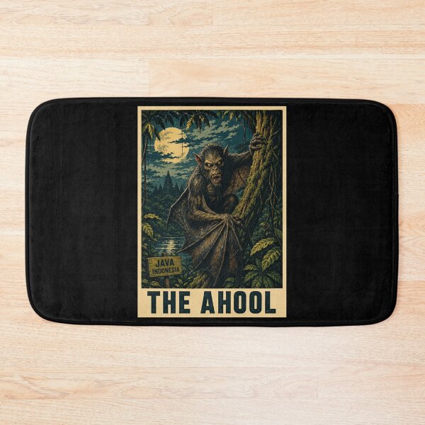Item preview, The Ahool Cryptid Java Indonesia Pop Art designed and sold by redsharkuk.