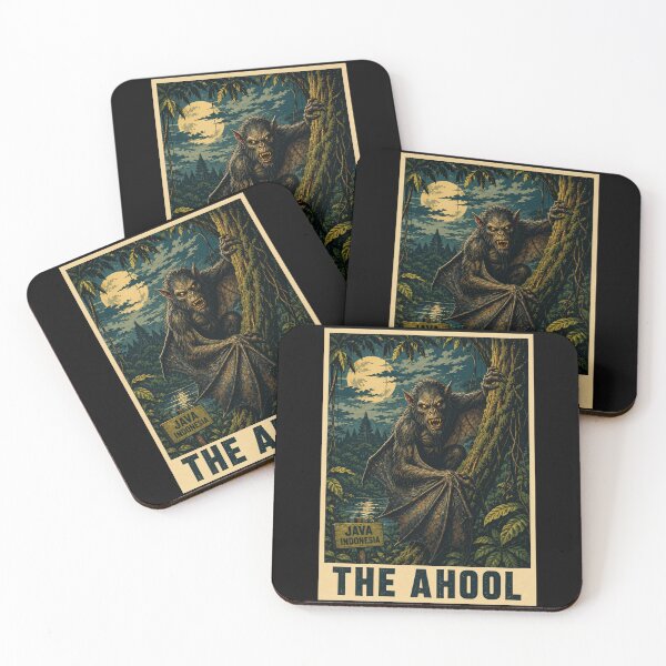 Item preview, The Ahool Cryptid Java Indonesia Pop Art designed and sold by redsharkuk.