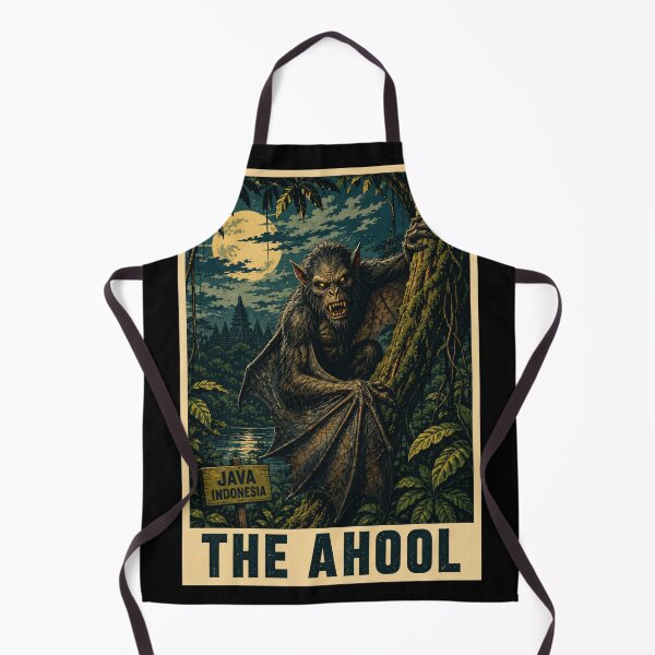 Item preview, The Ahool Cryptid Java Indonesia Pop Art designed and sold by redsharkuk.