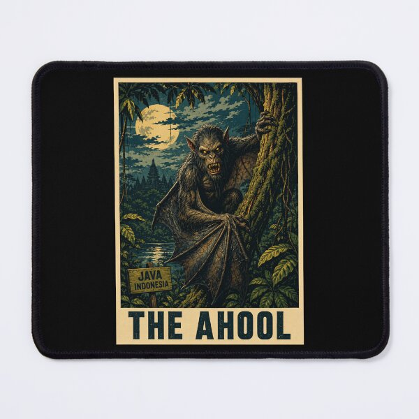 Item preview, The Ahool Cryptid Java Indonesia Pop Art designed and sold by redsharkuk.