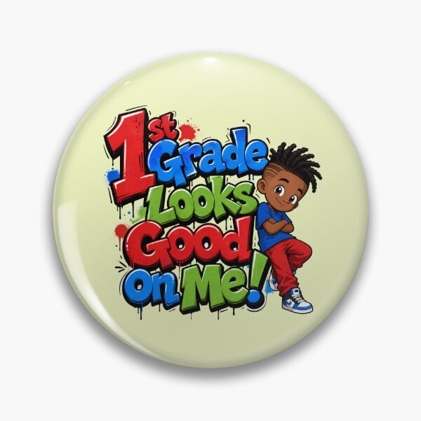 Item preview, 1st Grade Looks Good On Me – Black Boy Back to School designed and sold by MomParentADHD.