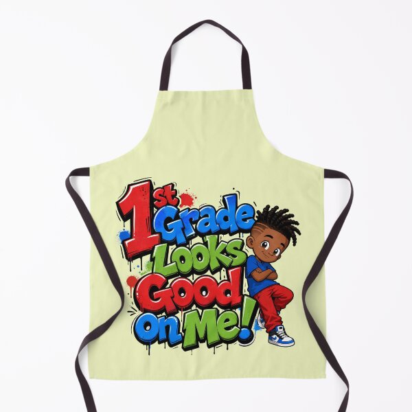 Item preview, 1st Grade Looks Good On Me – Black Boy Back to School designed and sold by MomParentADHD.