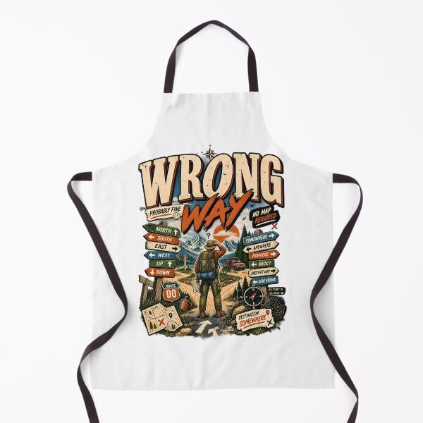 Item preview, Wrong Way Adventure Traveler designed and sold by EvergreenPark - Tee Studio.