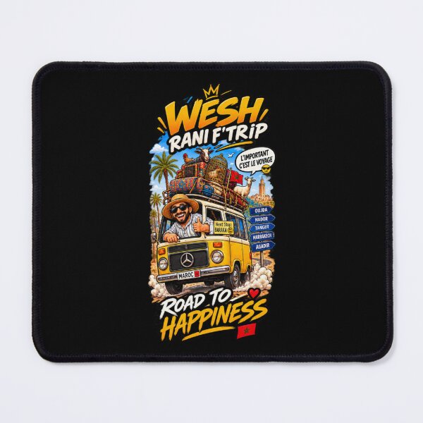 Item preview, Road To Happiness Morocco – Funny Moroccan Travel Design designed and sold by SilverLook48.