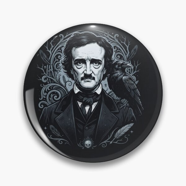 Item preview, Edgar Allan Poe Gothic Raven Portrait designed and sold by Owcomm.