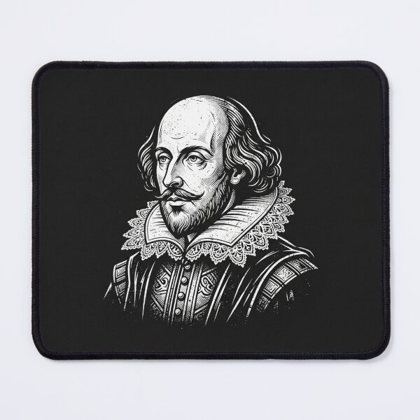 Item preview, William Shakespeare Portrait In Black and White designed and sold by Owcomm.