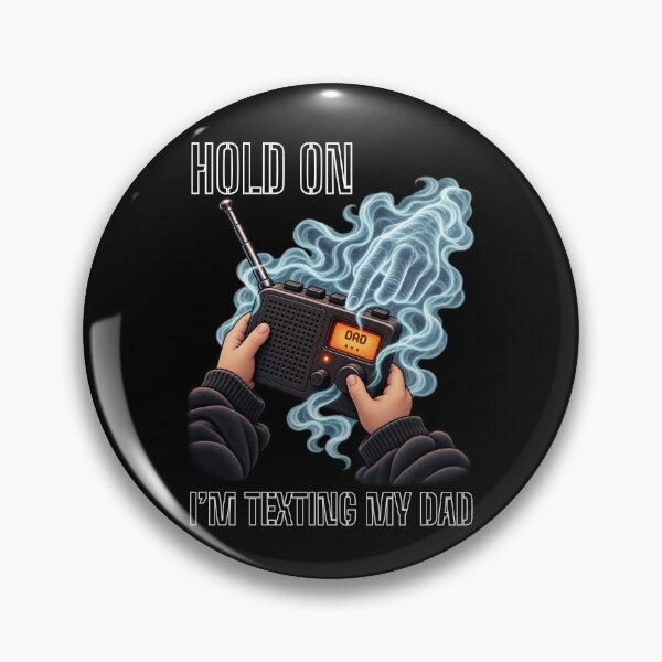 Item preview, Hold On I'm Texting My Dad Ghost Radio Static designed and sold by GibasVisuals.