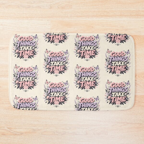 Item preview, Good Things Take Time Bold Streetwear Floral Design designed and sold by HappyOops.