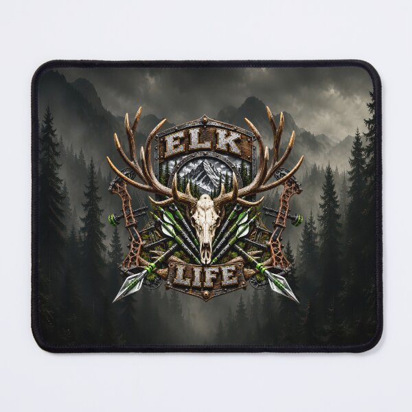 Item preview, Elk Life – Bowhunting Elk Skull & Archery Hunting Design designed and sold by artistwill.