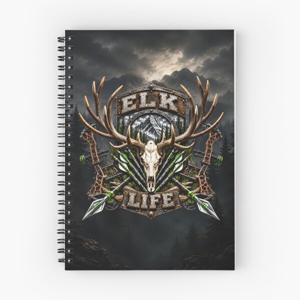 Item preview, Elk Life – Bowhunting Elk Skull & Archery Hunting Design designed and sold by artistwill.
