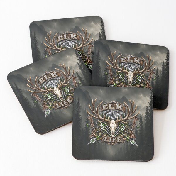 Item preview, Elk Life – Bowhunting Elk Skull & Archery Hunting Design designed and sold by artistwill.