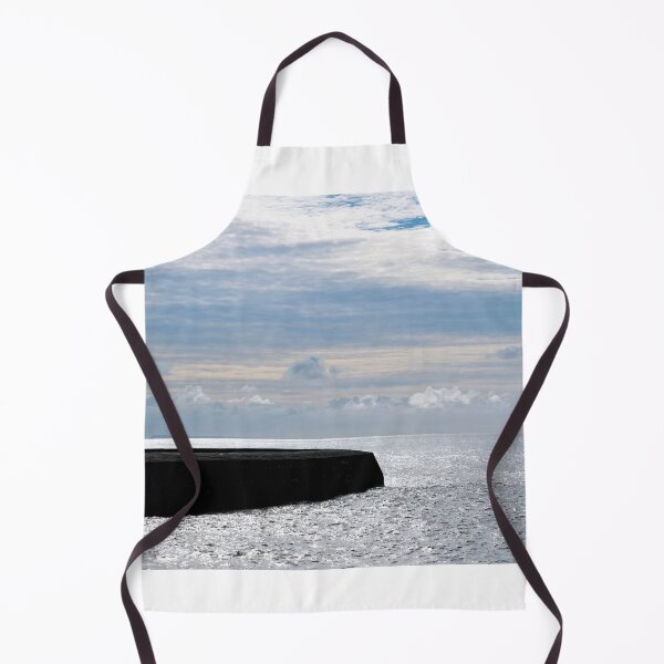 Item preview, Cobb Harbour Wall at Lyme Bay Silhouetted Against Stormy September Light designed and sold by Dorset Girl.