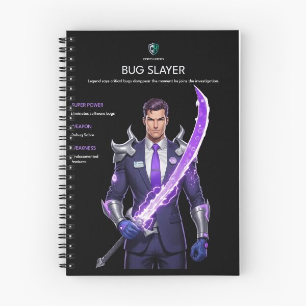 Item preview, Bug Slayer | Corporate Superhero Developer Design designed and sold by Corpoheroes.