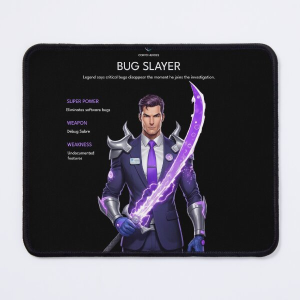 Item preview, Bug Slayer | Corporate Superhero Developer Design designed and sold by Corpoheroes.