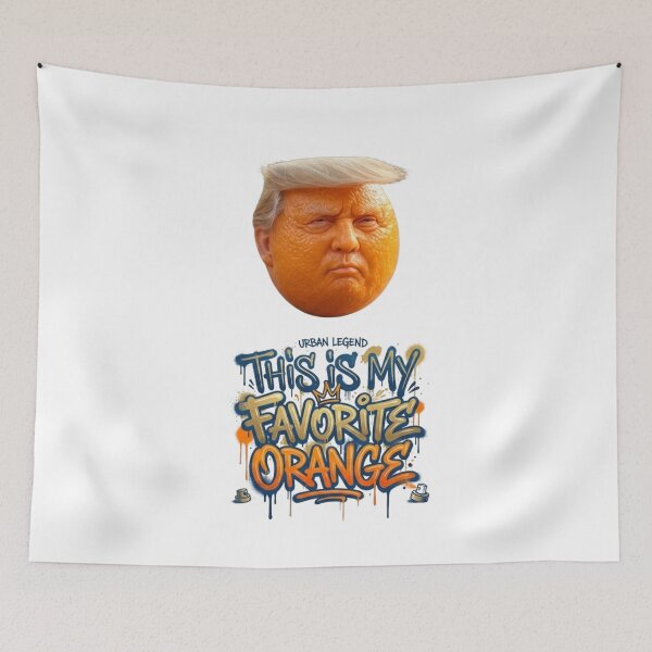 Item preview, Funny Donald Trump Orange Fruit Parody Poster Art designed and sold by Alaric4you.