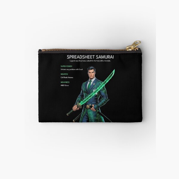 Item preview, Spreadsheet Samurai | Spreadsheet Superhero | Corpo Heroes Universe designed and sold by Corpoheroes.