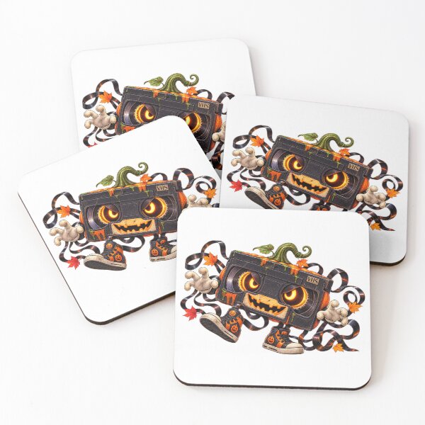 Item preview, VHS Pumpkin Monster – Retro Horror Tape Character designed and sold by The Cutting Room.