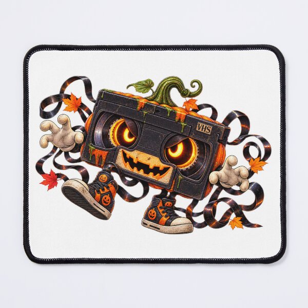 Item preview, VHS Pumpkin Monster – Retro Horror Tape Character designed and sold by The Cutting Room.
