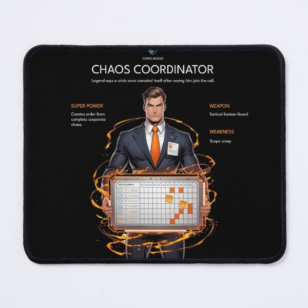 Item preview, Chaos Coordinator | Corporate Superhero | Corpo Heroes Universe designed and sold by Corpoheroes.