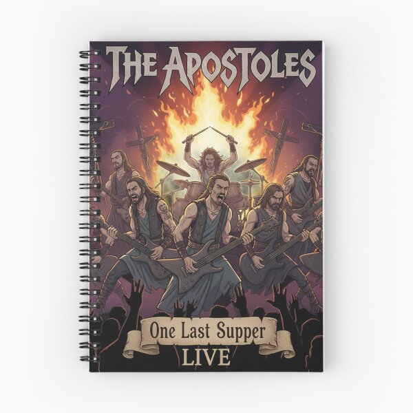 Aperçu de l'œuvre Le groupe de heavy metal et de rock The Apostles créée et vendue par randomlyours.