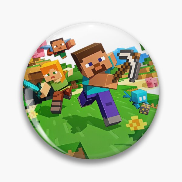 Item preview, Minecraft Overworld Heroes Squad - Steve Alex and Mobs Adventure Block Party designed and sold by HoMya.