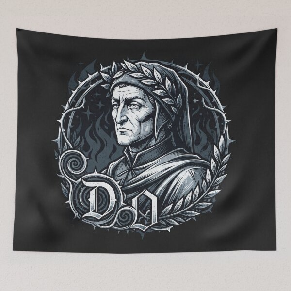 Item preview, Retrato del poeta épico Dante Alighieri con corona de laurel designed and sold by Owcomm.
