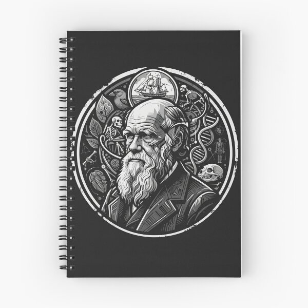 Item preview, Charles Darwin Natural Selection Evolution Portrait Illustration designed and sold by Owcomm.