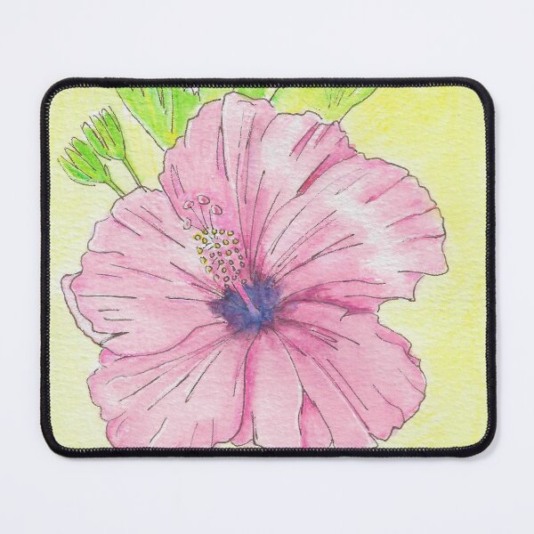 Item preview, Hand Drawn Watercolor Hibiscus designed and sold by MyCuriousMagpie.