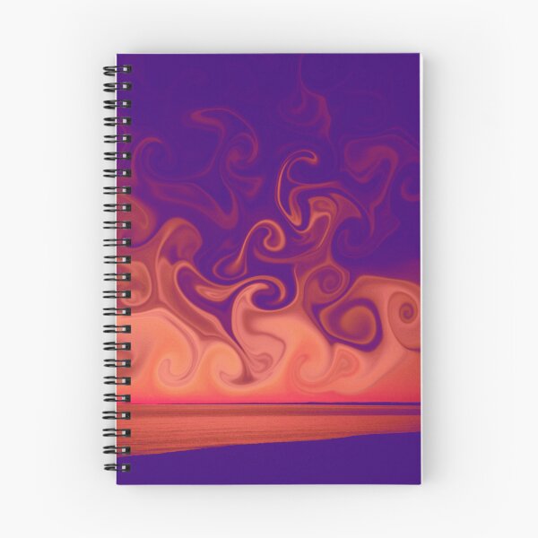 Item preview, beach sunrise swirlin  designed and sold by Lost Then Found Art.