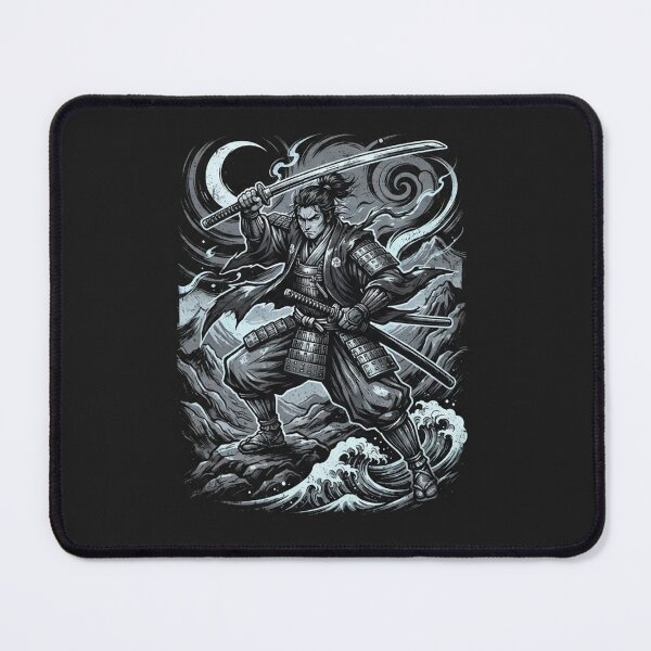 Item preview, Miyamoto Musashi Ronin Samurai Warrior Moon designed and sold by Owcomm.