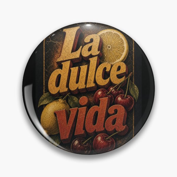 Item preview, La Dulce Vida Vintage Retro Fruit Poster Art designed and sold by HappyOops.