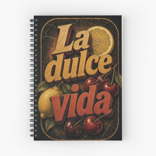 Item preview, La Dulce Vida Vintage Retro Fruit Poster Art designed and sold by HappyOops.