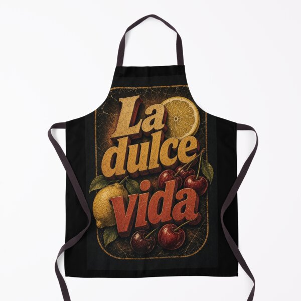 Item preview, La Dulce Vida Vintage Retro Fruit Poster Art designed and sold by HappyOops.