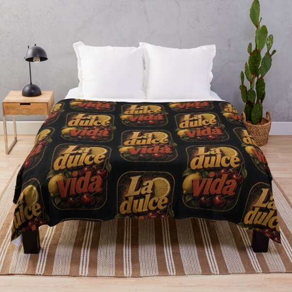 Item preview, La Dulce Vida Vintage Retro Fruit Poster Art designed and sold by HappyOops.