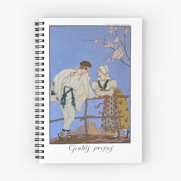 Artikelvorschau, Art-déco-Mode-Wandbild, Gentils Propos-Druck, George Barbier-Illustration aus den 1920er-Jahren entworfen und verkauft von RickE.