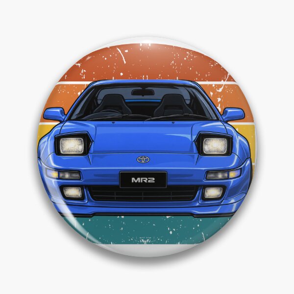Item preview, 90s Japanese Sports Car Blue MR2 Retro Sunset Graphic designed and sold by spoxi717.