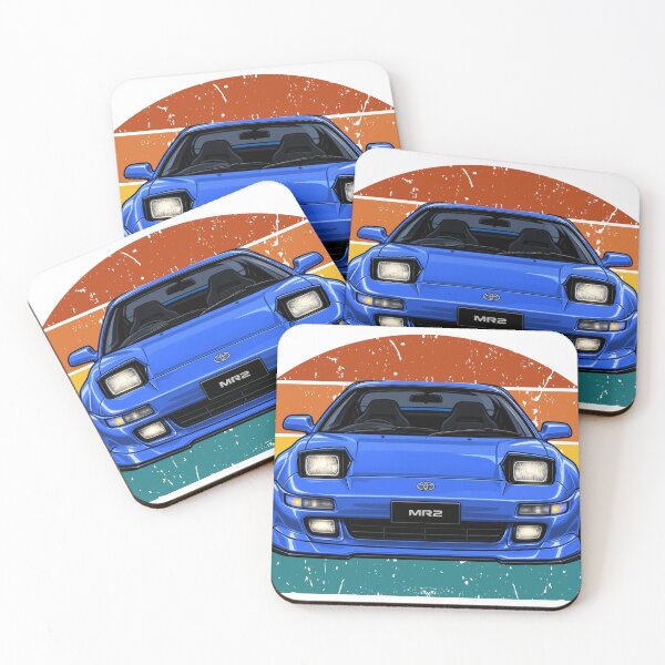 Item preview, 90s Japanese Sports Car Blue MR2 Retro Sunset Graphic designed and sold by spoxi717.