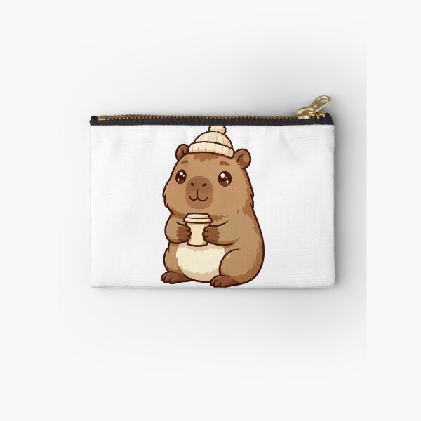 Item preview, Cozy Capybara Drinking Coffee - Cute Kawaii Winter Capybara Meme designed and sold by Ala'Salem| Cute Characters, Real Moods.